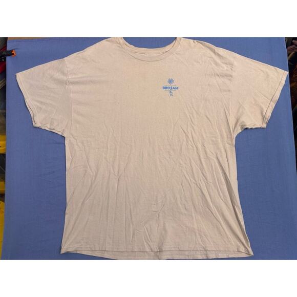 Men's Switchfoot Bro-Am and Rob Machado Jr T-shirt XL Beige with Blue Print - Picture 2 of 10